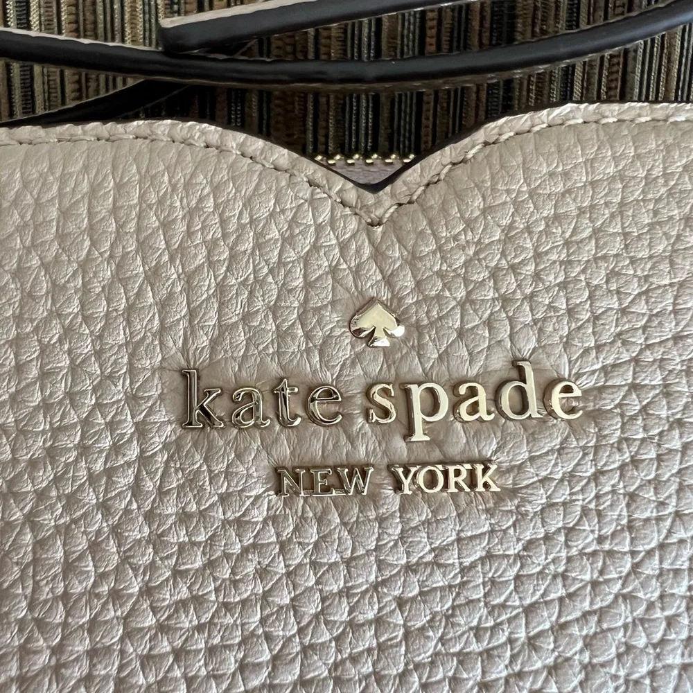 Kate Spade Cream Textured Crossbody Bag - Picture 3 of 11